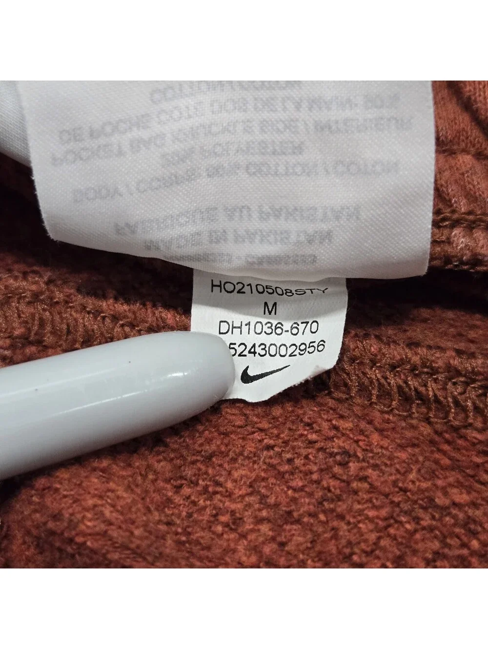 EUC Men's MEDIUM Nike Essential Jogger Redstone Taper Pants Revival DH1036-670